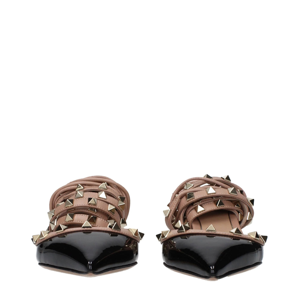 Valentino Garavani Black Leather Strap-On Sandals - EU36/US6