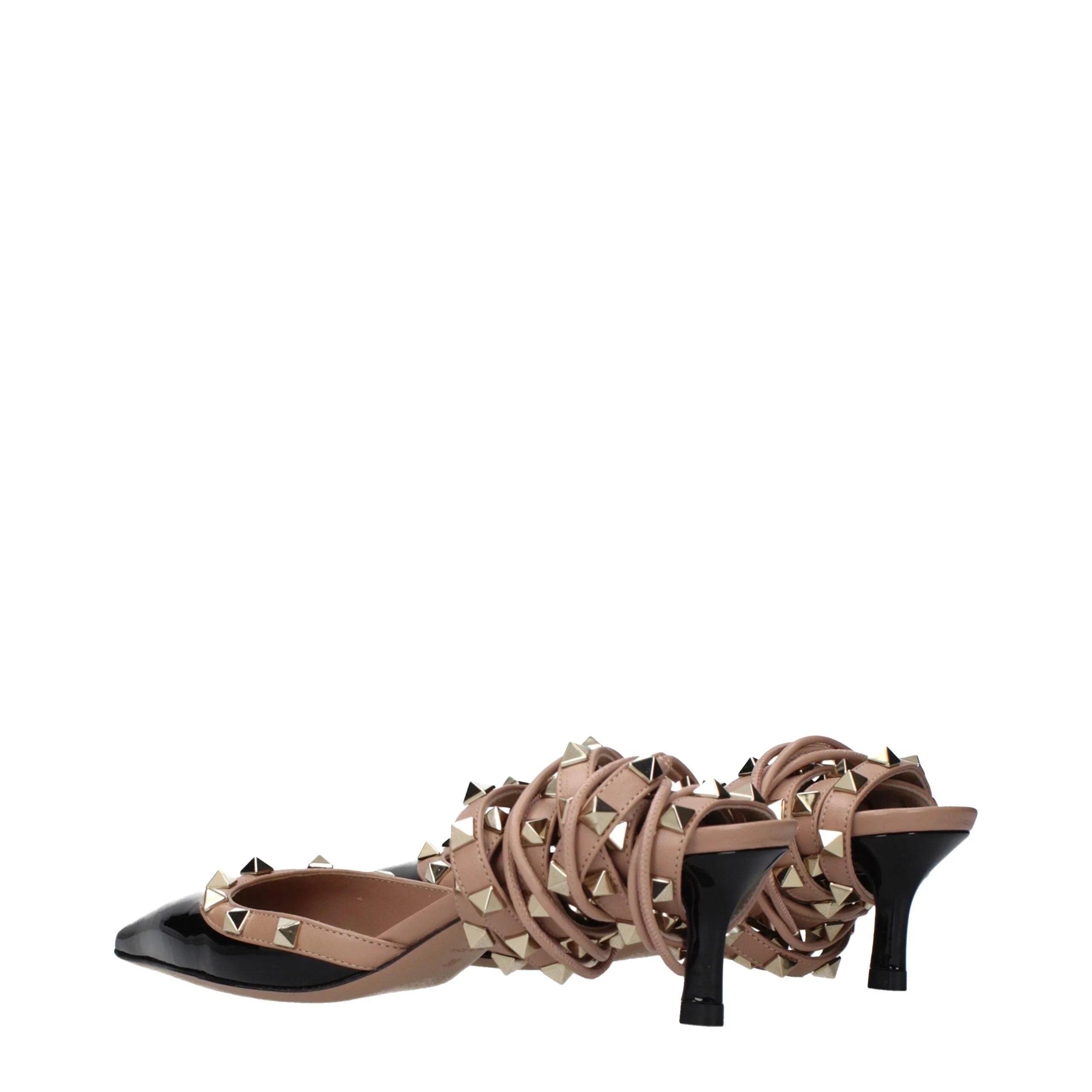 Valentino Garavani Black Leather Strap-On Sandals - EU36/US6