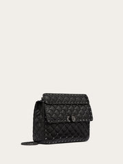 Valentino Garavani Black Nappa Leather Medium Rockstudt Spike Bag - Shoulder Bags