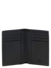 Valentino Garavani Black Ostrich Skin Cardholder