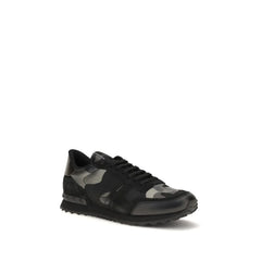 Valentino Garavani Black Polyamide Athletic Sneakers