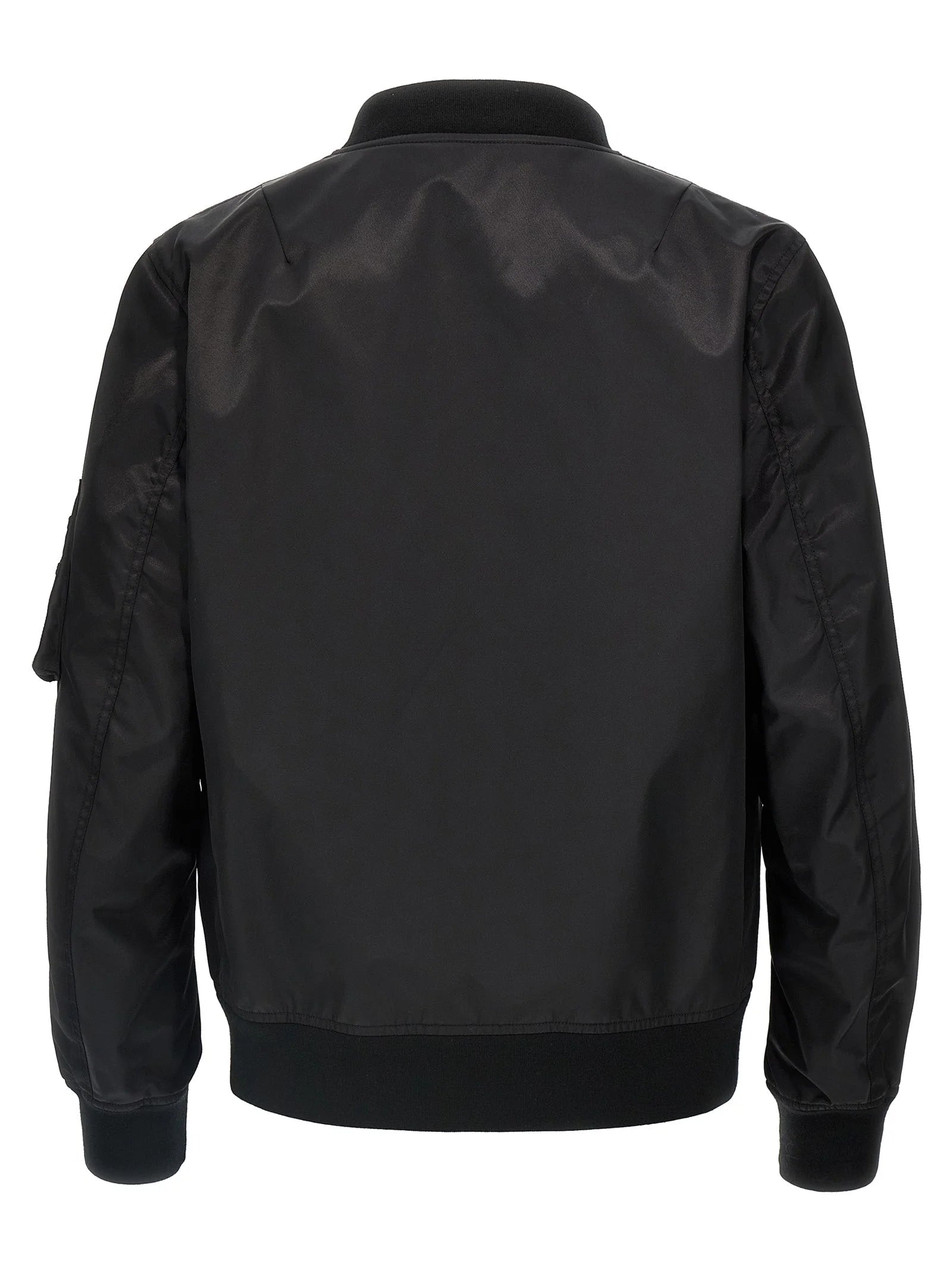 Valentino Garavani Black Polyamide Bomber - 48 | M