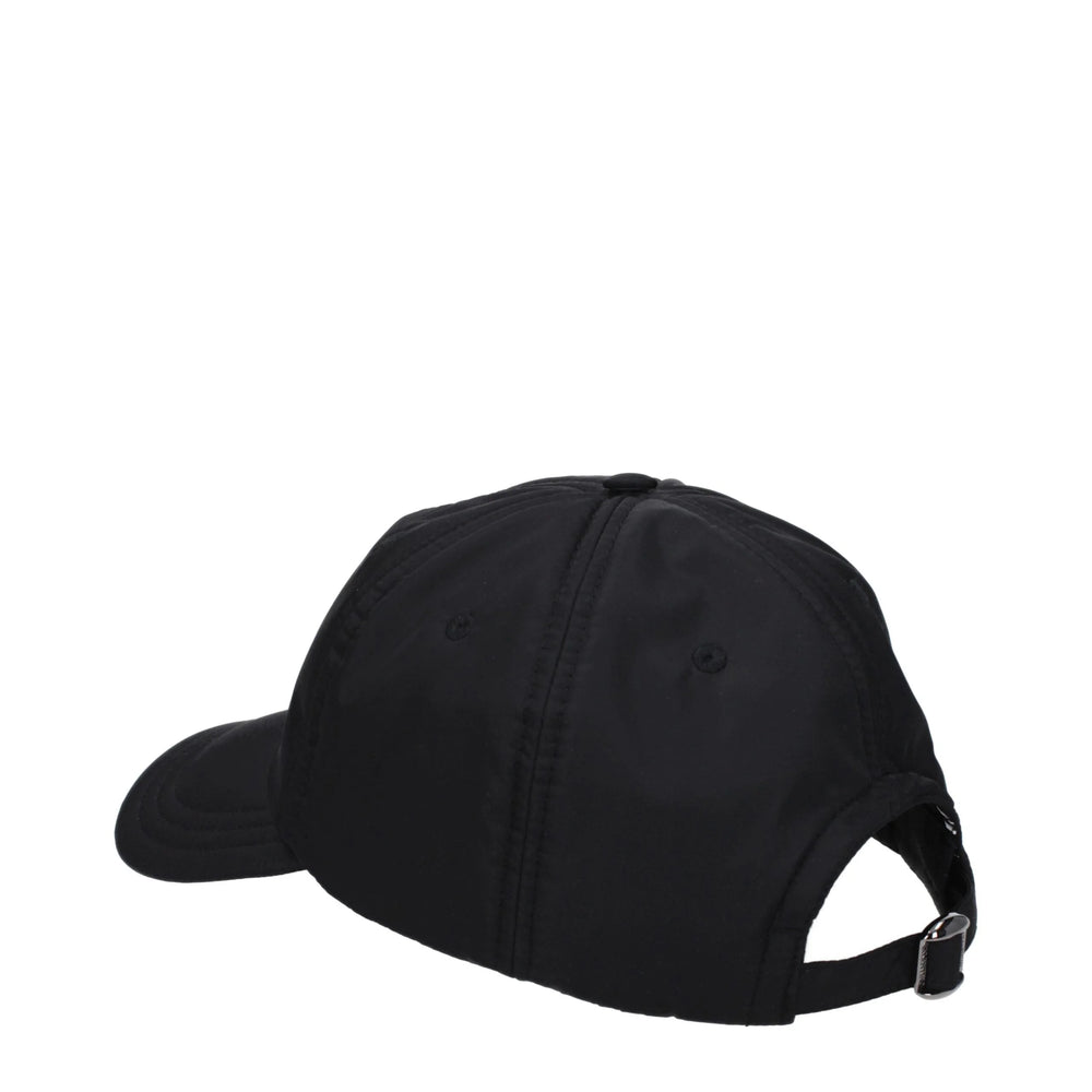 Valentino Garavani Black Polyamide Caps (Baseball Hat) - Baseball Caps