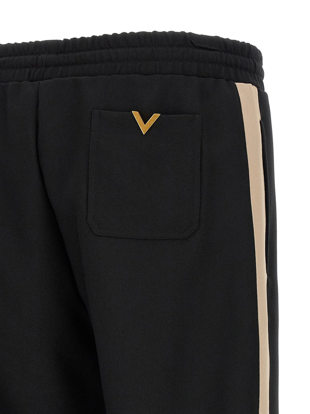 Valentino Garavani Black Polyester Athletic Pants