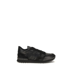 Valentino Garavani Black Polyester Athletic Sneakers