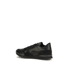 Valentino Garavani Black Polyester Athletic Sneakers