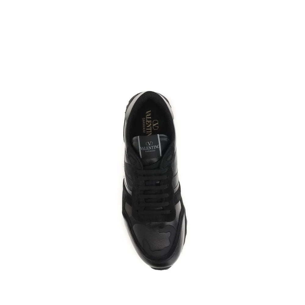 Valentino Garavani Black Polyester Athletic Sneakers