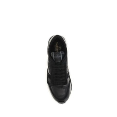 Valentino Garavani Black Polyester Athletic Sneakers