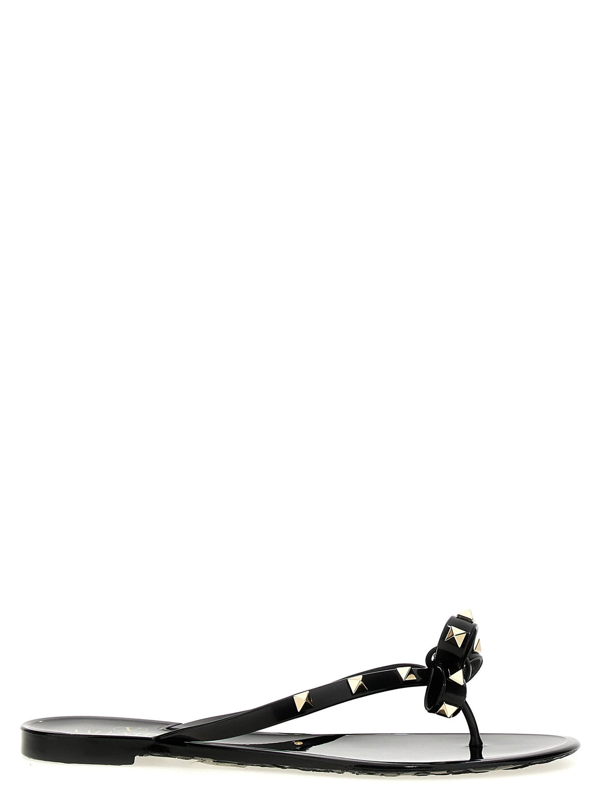 Valentino Garavani Black PVC Slides - EU40/US10