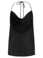Valentino Garavani Black Silk Tank Tops - IT42