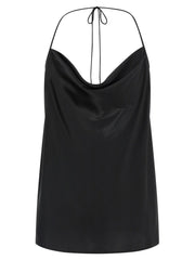 Valentino Garavani Black Silk Tank Tops - IT42