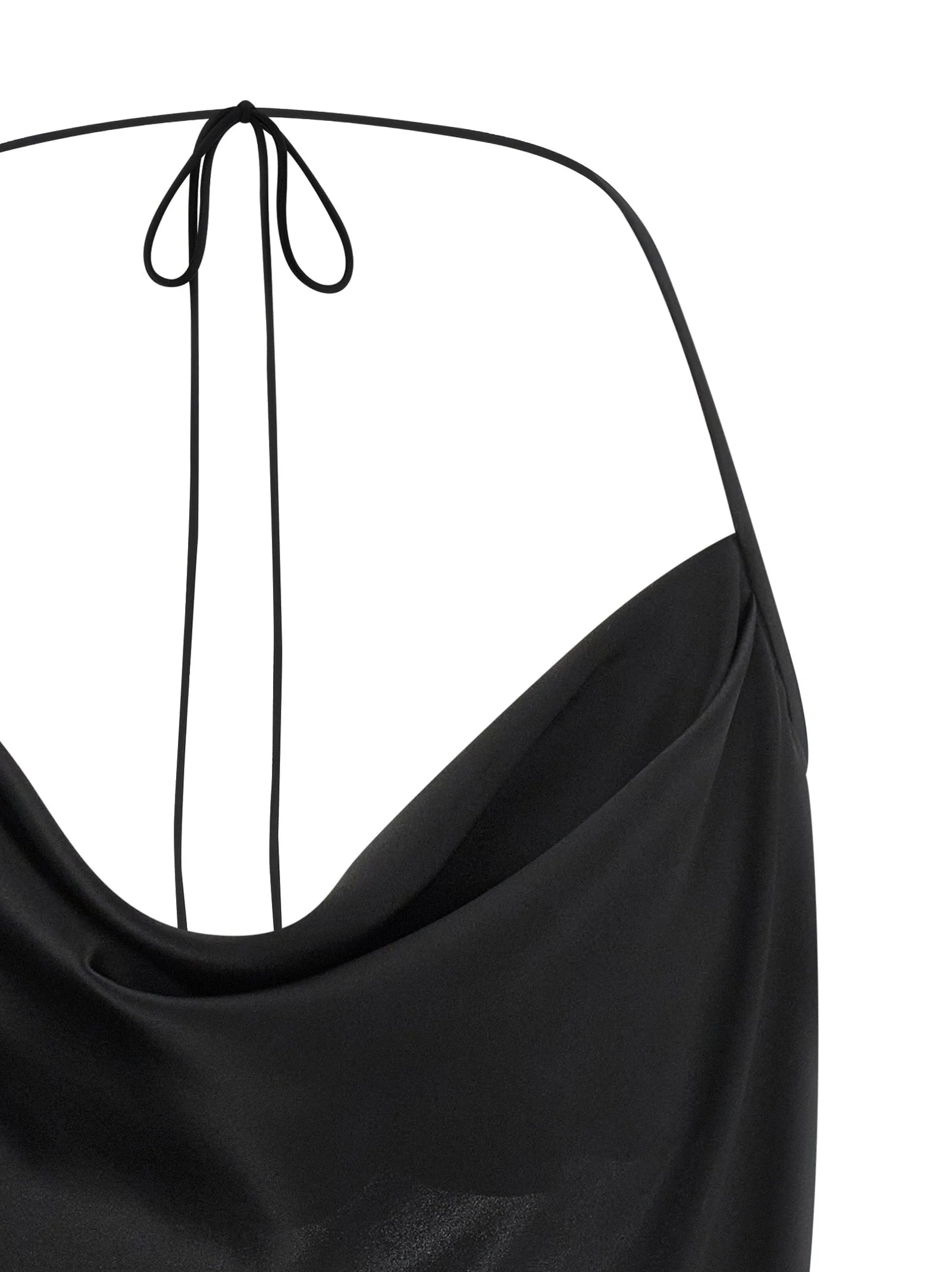 Valentino Garavani Black Silk Tank Tops - IT42