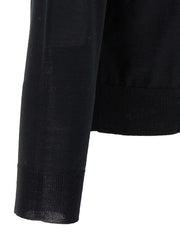 Valentino Garavani Black Virgin Wool Cardigan