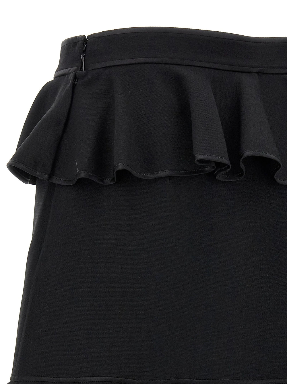 Valentino Garavani Black Virgin Wool Long Skirt - IT40