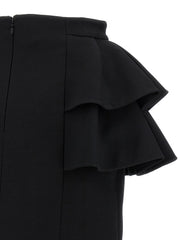 Valentino Garavani Black Virgin Wool Midi Skirt - IT42