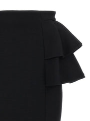 Valentino Garavani Black Virgin Wool Midi Skirt - IT42