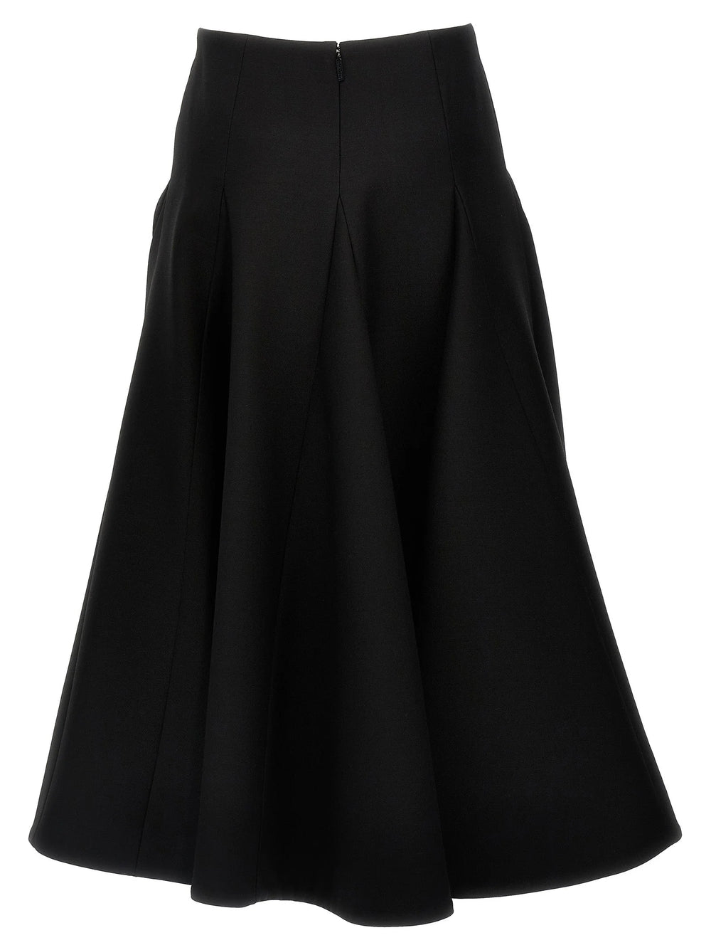 Valentino Garavani Black Virgin Wool Mini Skirt - IT40