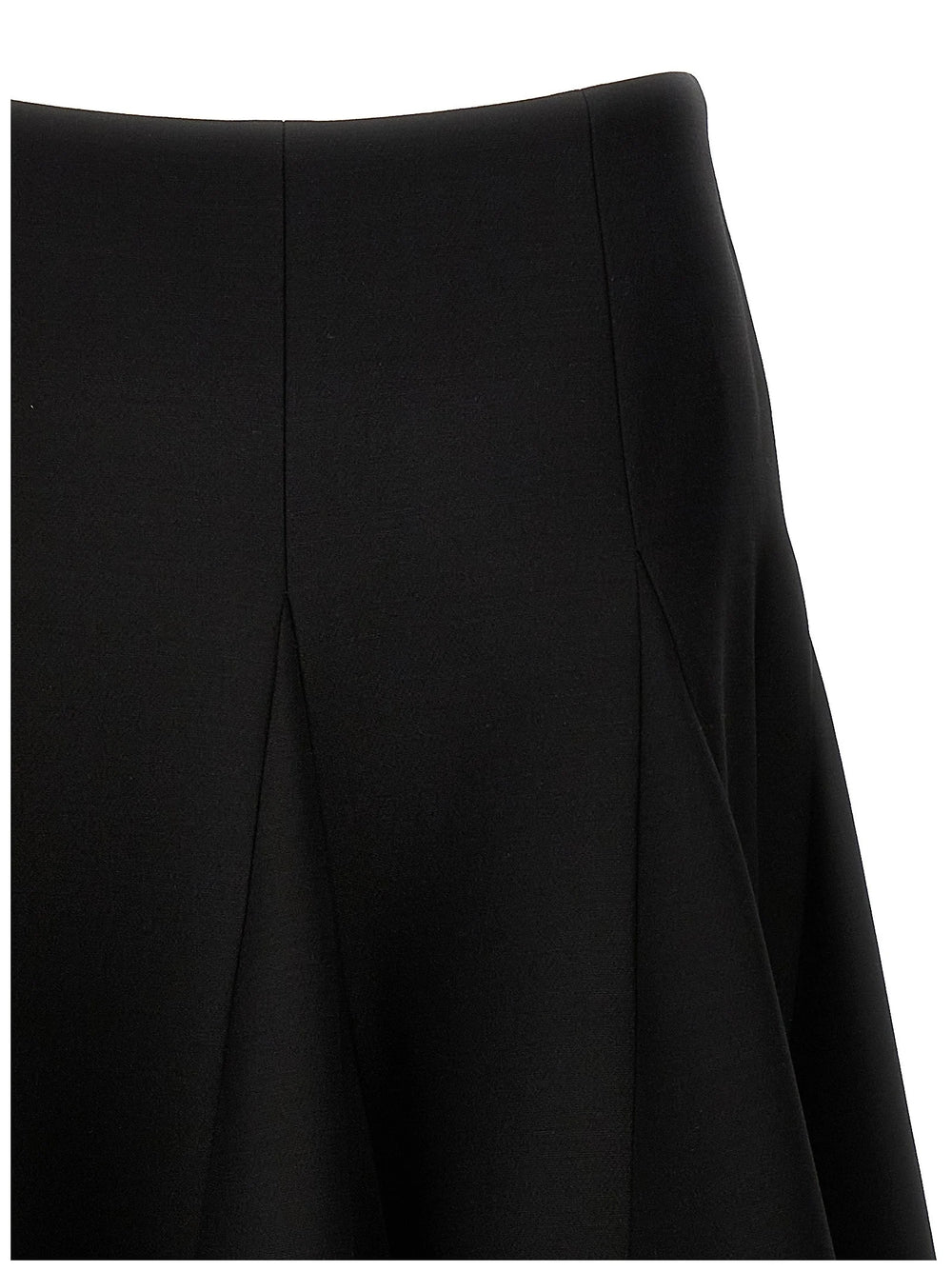 Valentino Garavani Black Virgin Wool Mini Skirt - IT40