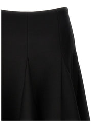 Valentino Garavani Black Virgin Wool Mini Skirt - IT40