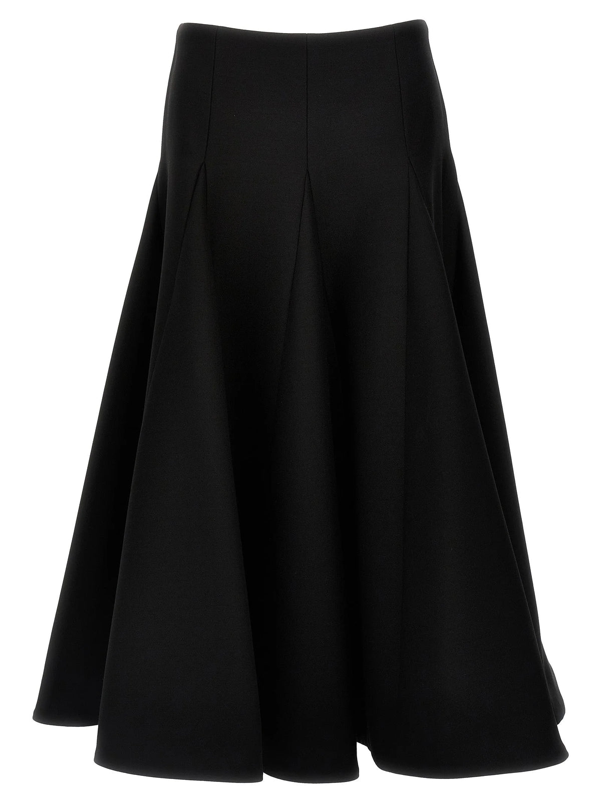 Valentino Garavani Black Virgin Wool Mini Skirt - IT40