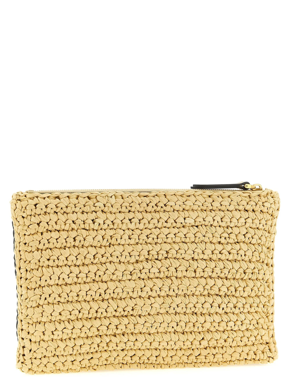 Valentino Garavani Black Viscose Clutch Bag