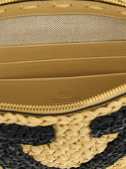 Valentino Garavani Black Viscose Clutch Bag