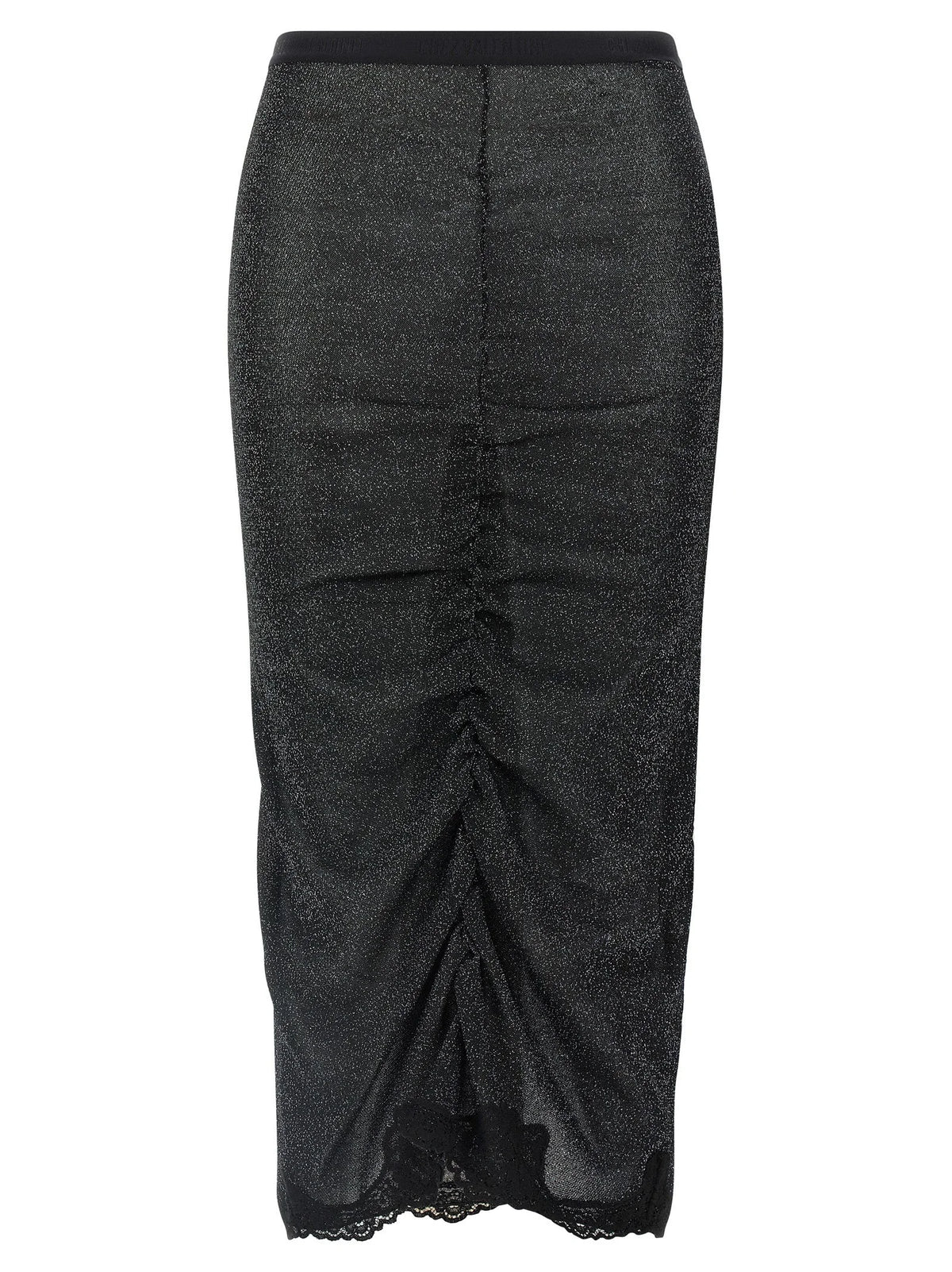 Valentino Garavani Black Viscose Midi Skirt