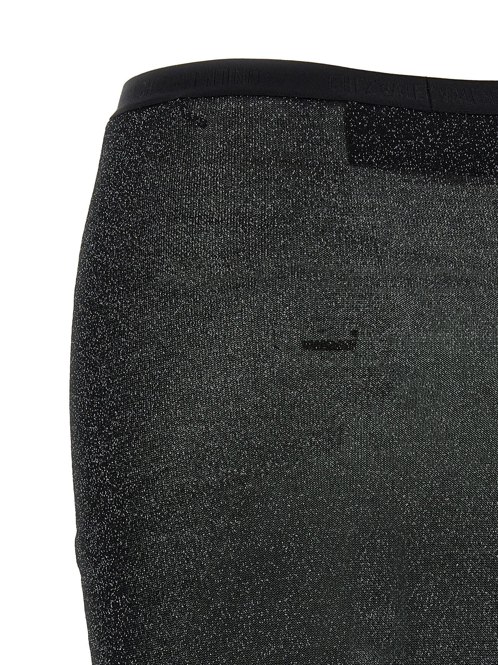 Valentino Garavani Black Viscose Midi Skirt