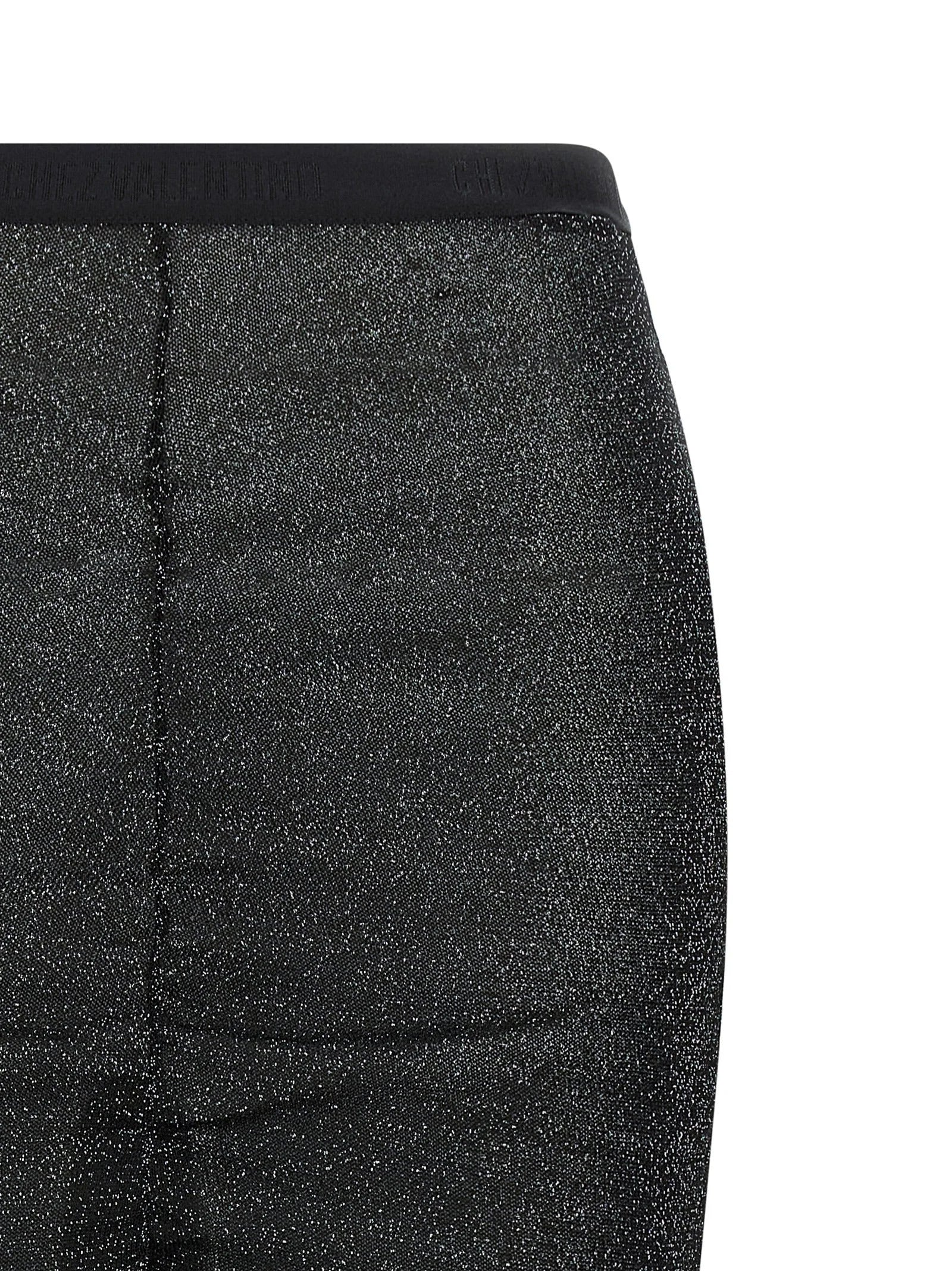 Valentino Garavani Black Viscose Midi Skirt