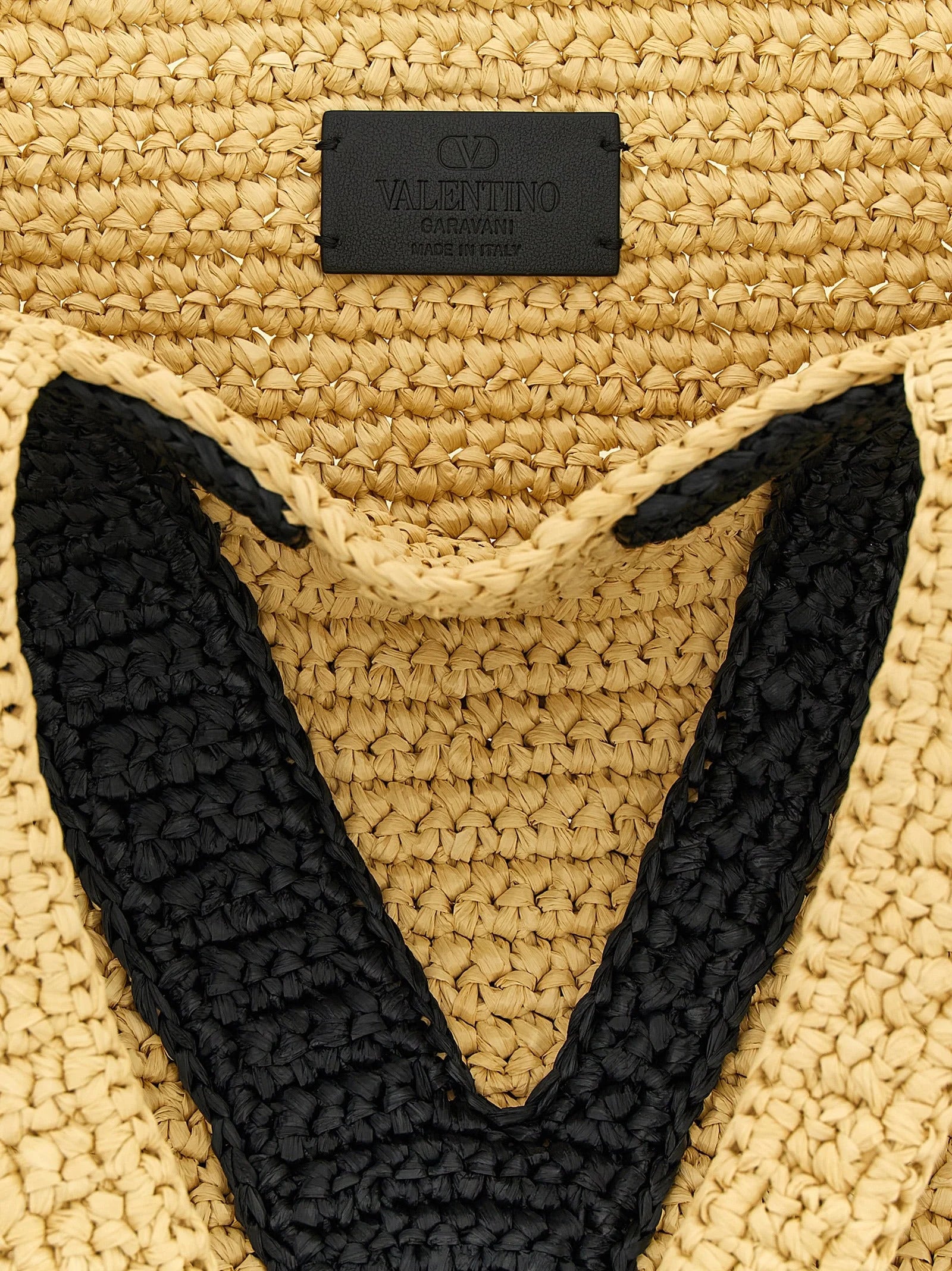 Valentino Garavani Black Viscose Tote Bag