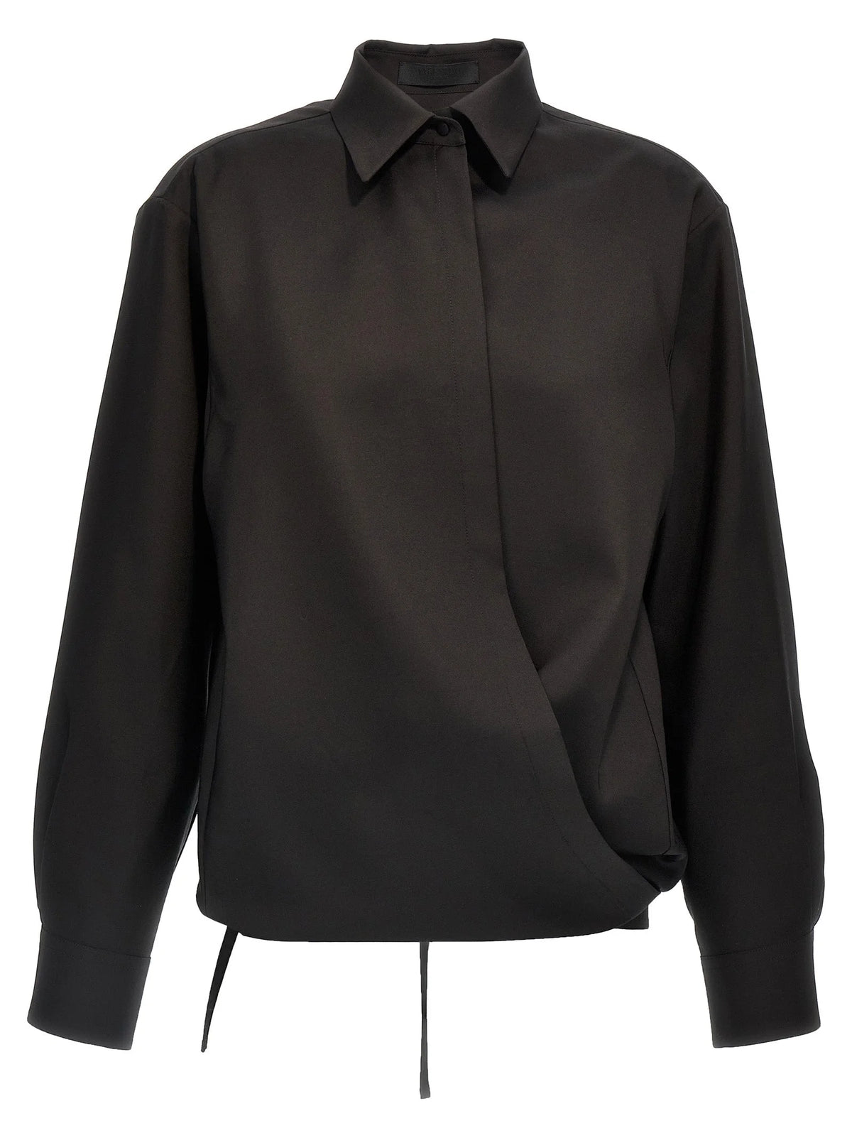 Valentino Garavani Black Wool Blouse