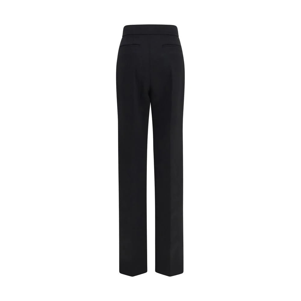 Valentino Garavani Black Wool Oves Aries Flared Pants