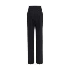 Valentino Garavani Black Wool Oves Aries Flared Pants