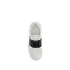 Valentino Garavani Blue Calf Leather Bos Taurus Low Top Sneakers