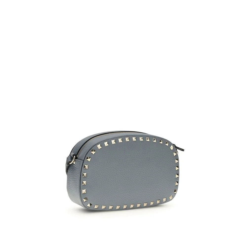 Valentino Garavani Blue Calf Leather Bos Taurus Shoulder Bag