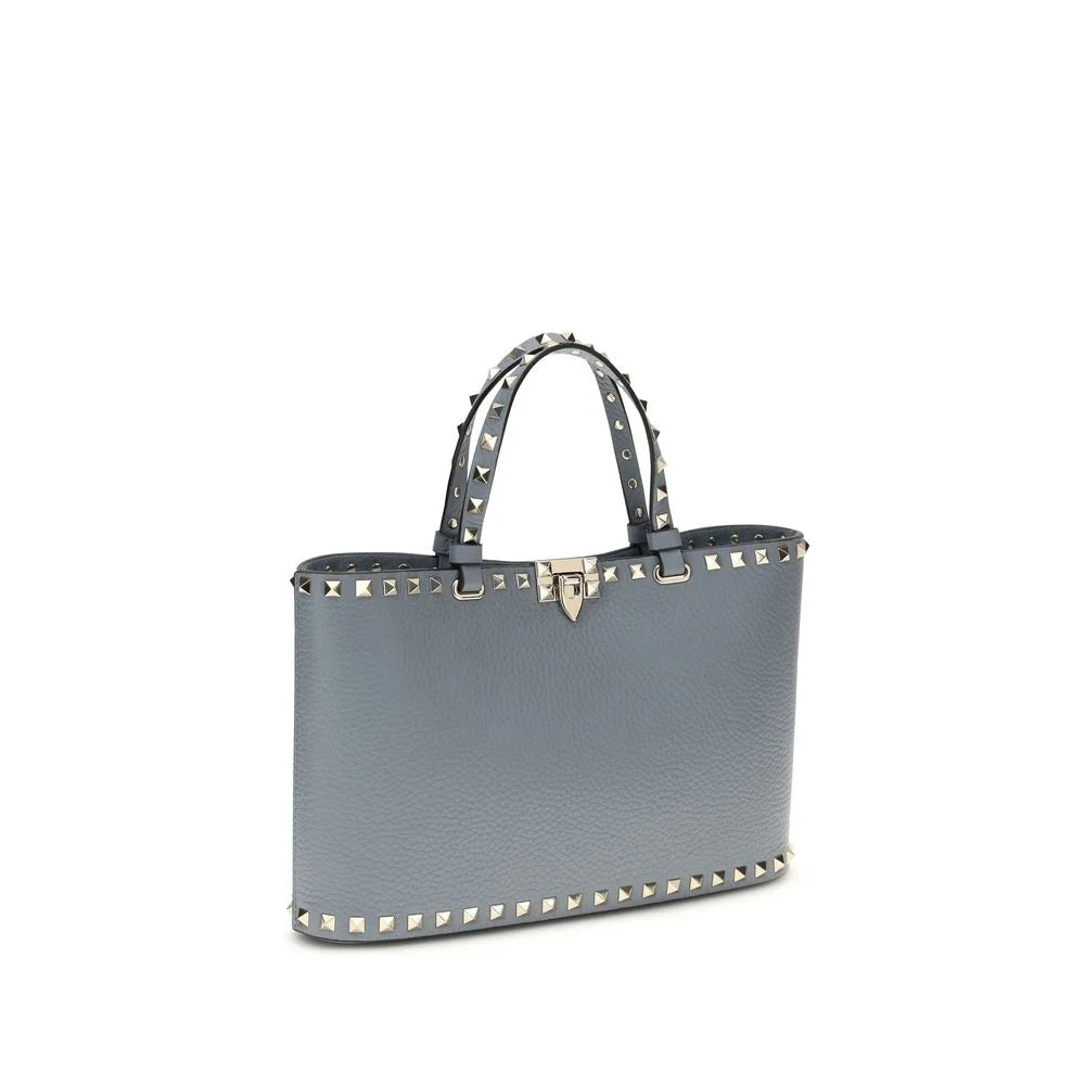 Valentino Garavani Blue Calf Leather Bos Taurus Shoulder Bag