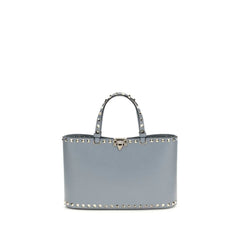Valentino Garavani Blue Calf Leather Bos Taurus Shoulder Bag
