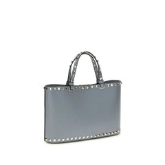 Valentino Garavani Blue Calf Leather Bos Taurus Shoulder Bag