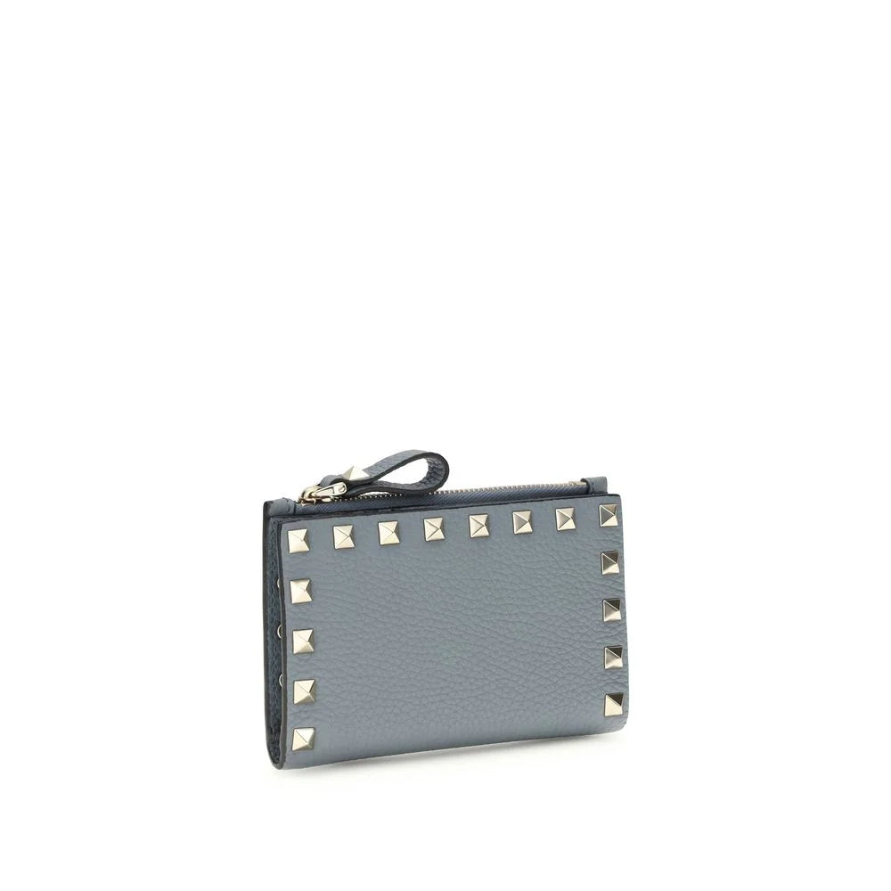 Valentino Garavani Blå Kalveskinn Bos Taurus Kortholdere