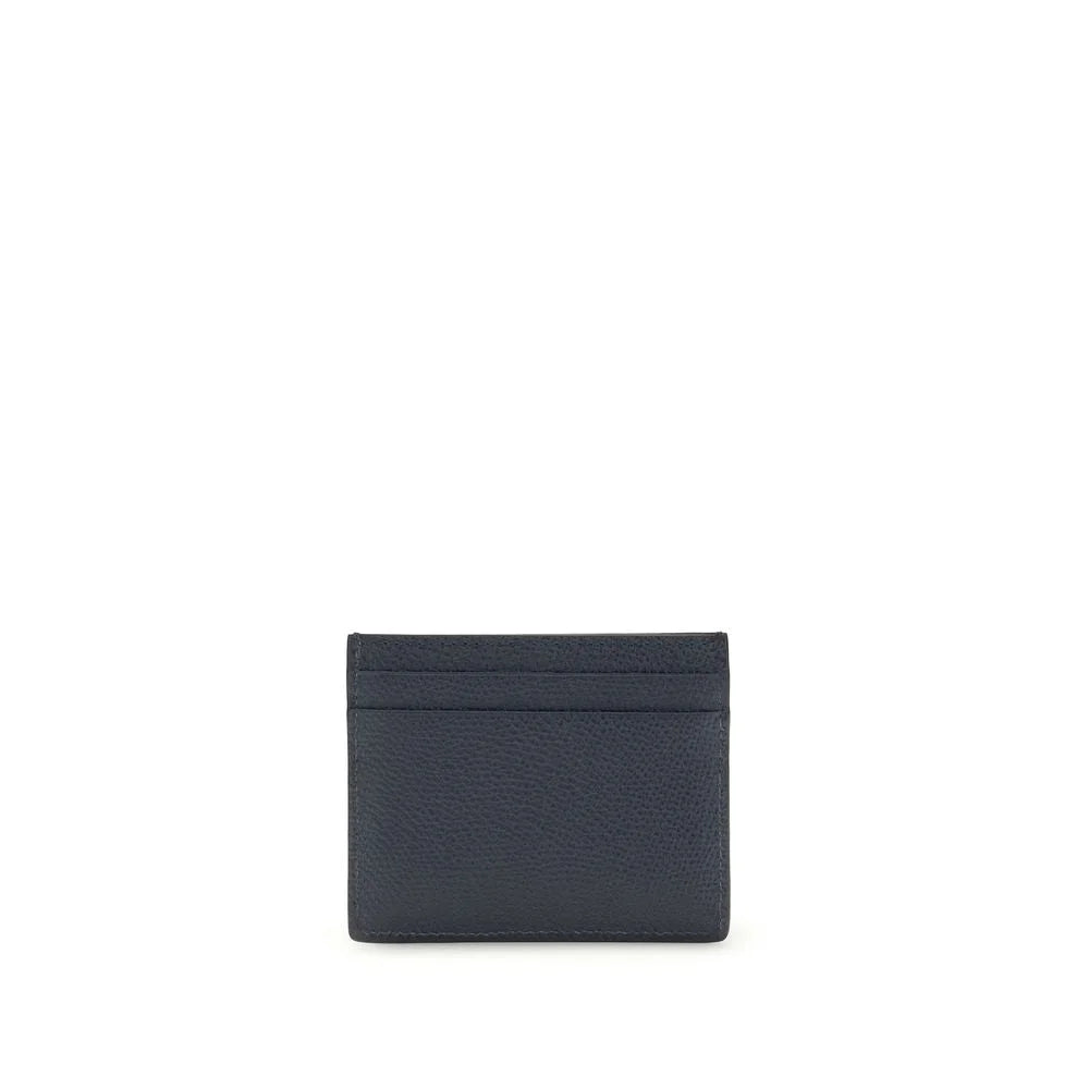 Valentino Garavani Blue Calf Leather Bos Taurus Wallet