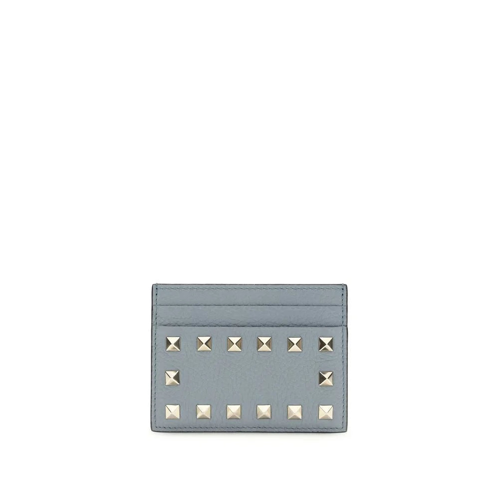 Valentino Garavani Blue Calf Leather Bos Taurus Wallet