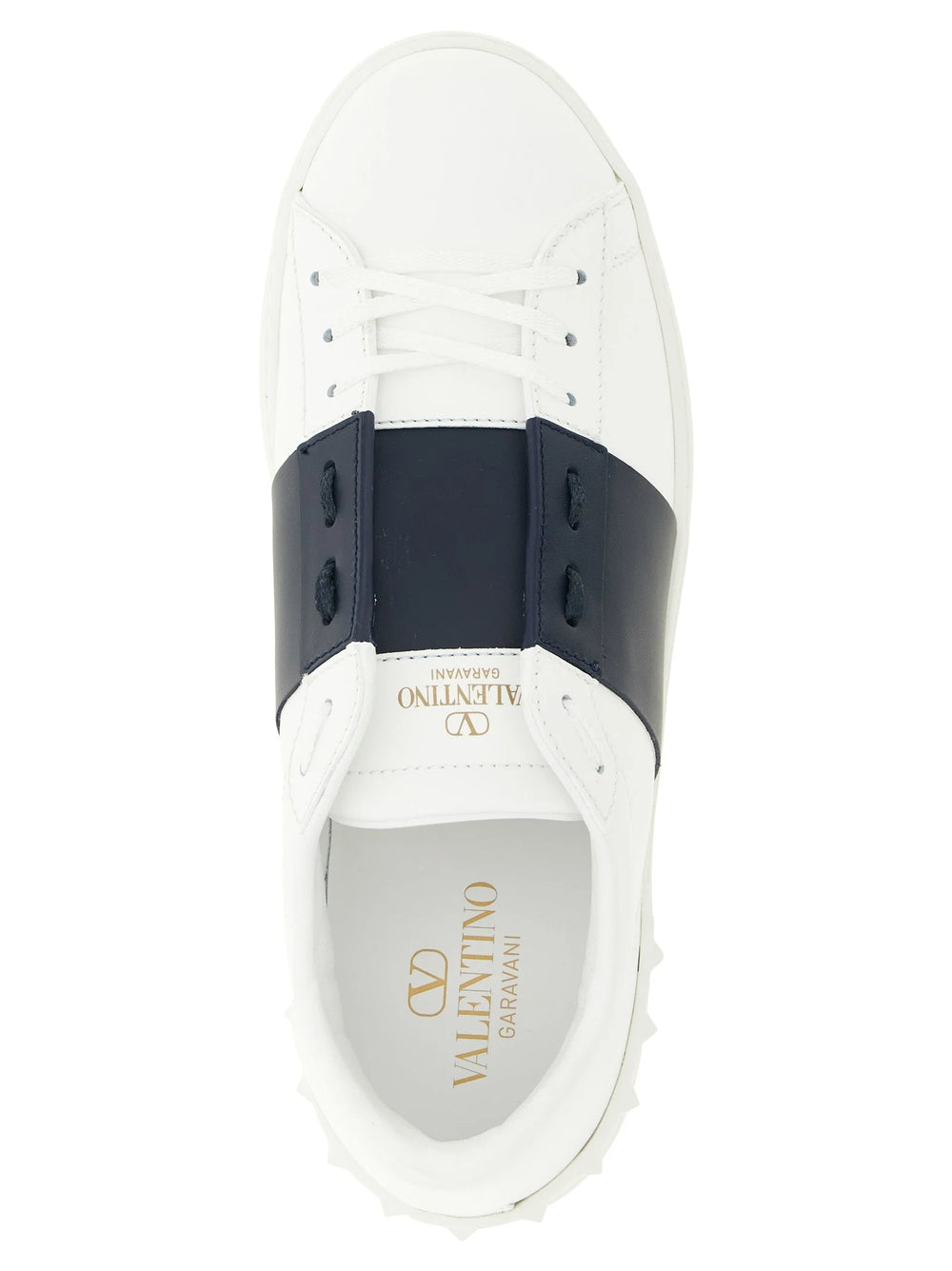 Valentino Garavani Blue Calfskin Low Top Sneakers