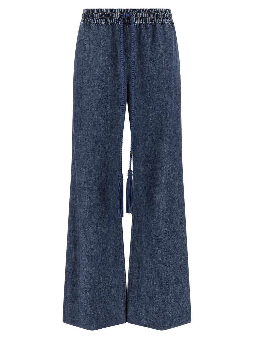 Valentino Garavani Blue Cotton Flared Jeans