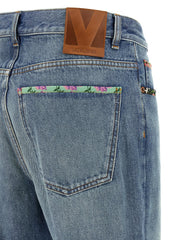 Valentino Garavani Blue Cotton Jeans Denim - W28