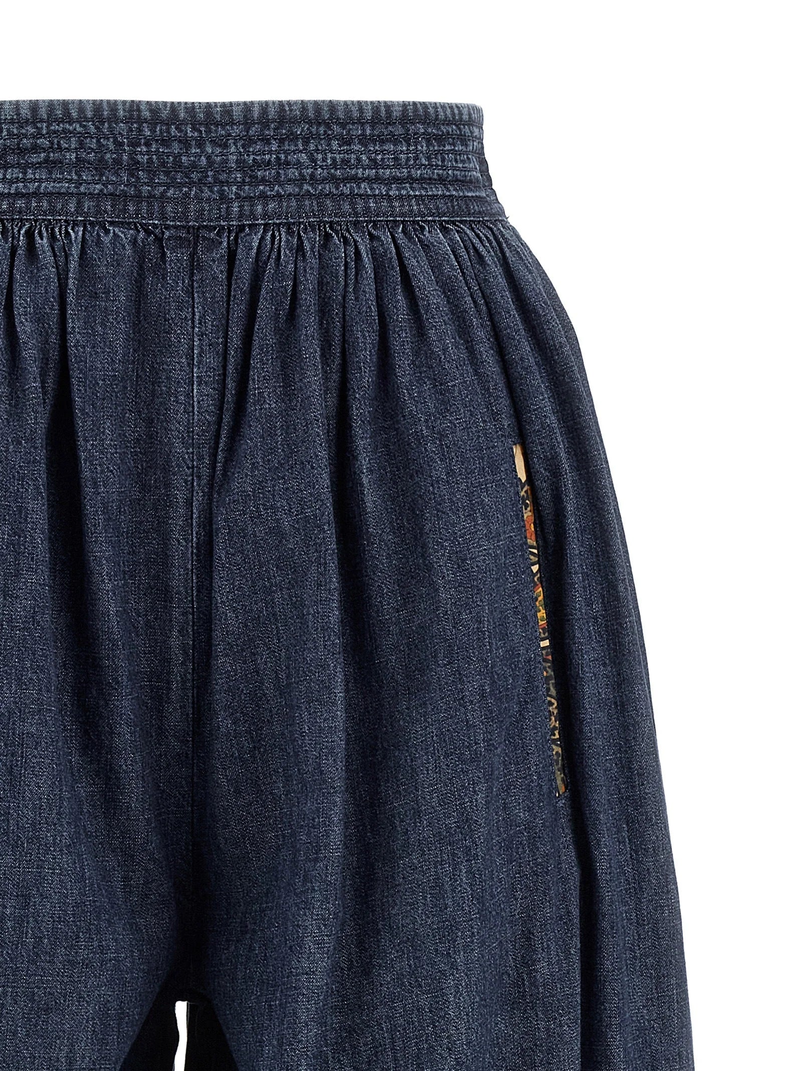 Valentino Garavani Blue Cotton Pants - IT38
