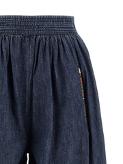 Valentino Garavani Blue Cotton Pants - IT38