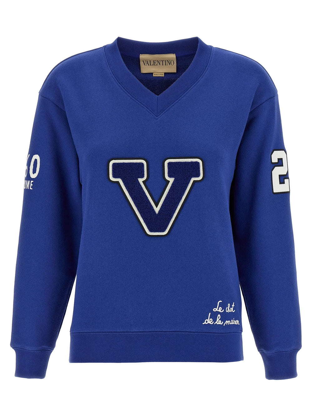 Valentino Garavani Blue Cotton Sweatshirt - S