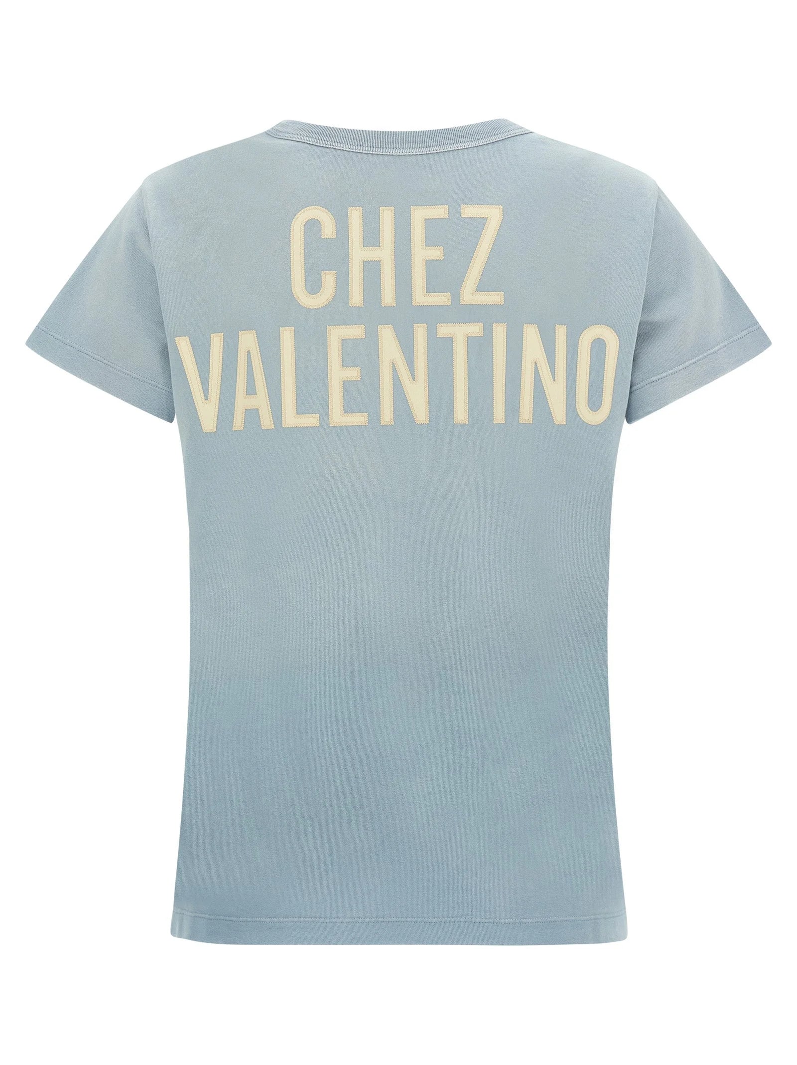 Valentino Garavani Blue Cotton T-Shirt - L