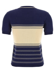 Valentino Garavani Blue Cotton T-Shirt - M