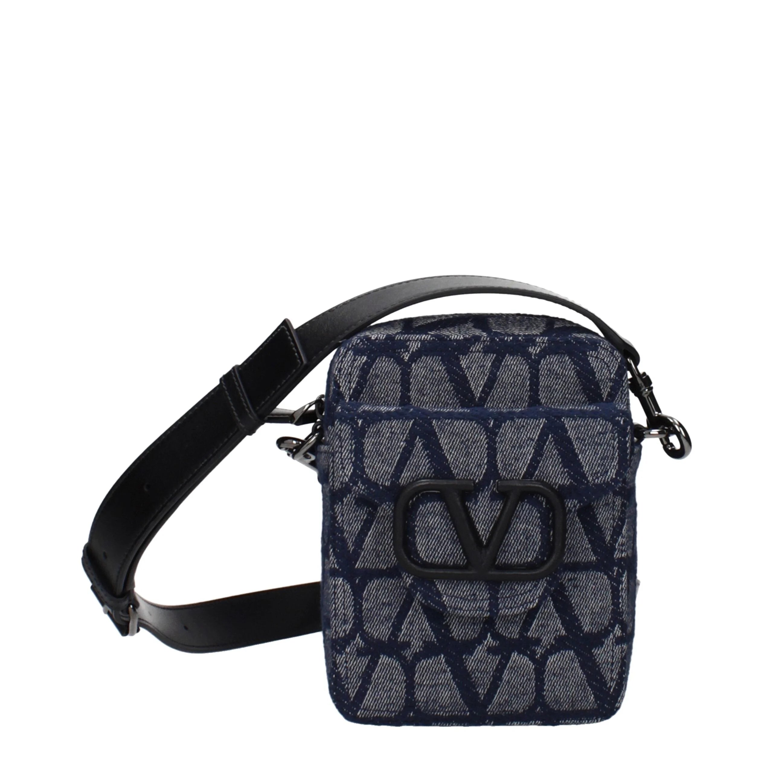 Valentino Garavani Blaue Stoff-Umhängetasche